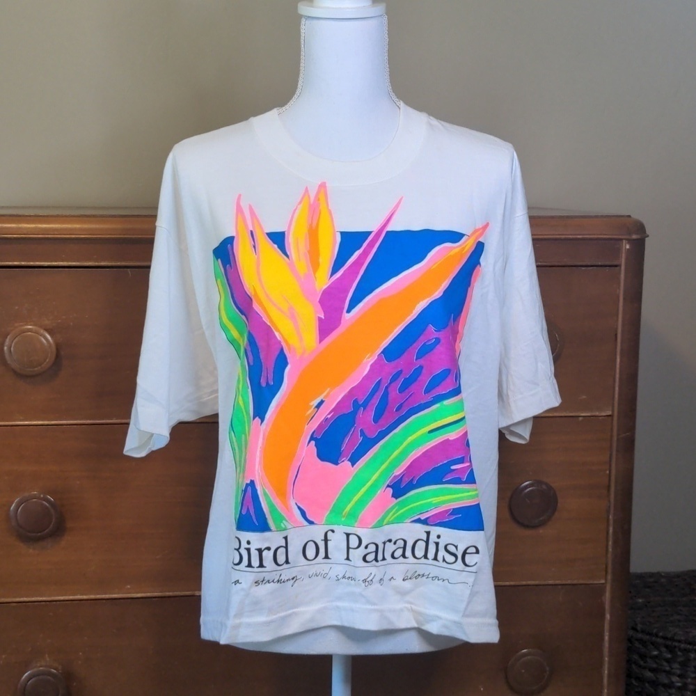 FREESTYLE BIRD OF PARADISE Logo Oversized Relaxed Fit VINTAGE Graphic T-Shirt